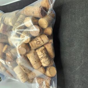 Wine corks for making crafts Gallon size bag full